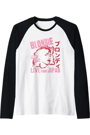 Blond Amsterdam Live from Japan Flyer Vintage Band Maglia con Maniche Raglan