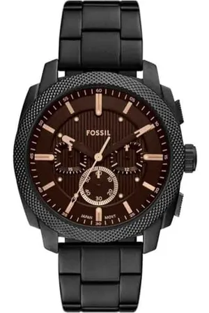 Fossil Machine orologio per uomo, movimento cronografo, con bracciale in acciaio inossiperbile o cinturino in pelle, 44 mm
