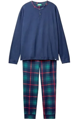 Benetton Pig(Maglia+Pant) 37MW4P02N Set di Pigiama, , S Uomo