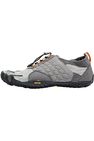 Vibram Trek Ascent - Scarpe da Arrampicata Basse Uomo, Grigio (Grey/Black/Orange), 40 EU