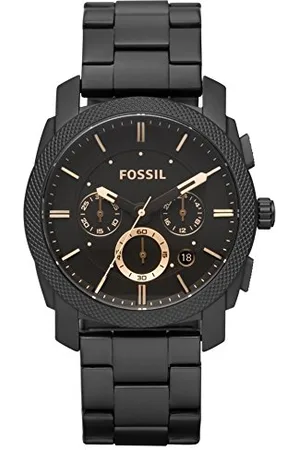 Fossil Machine orologio per uomo, movimento cronografo, con bracciale in acciaio inossiperbile o cinturino in pelle, 42 mm