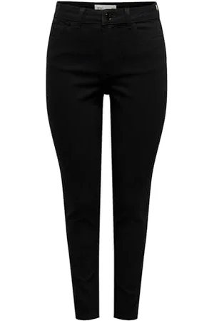 JDY Moon HW SK Ank Jeans Blk DNM, , (M) W x 32L Donna