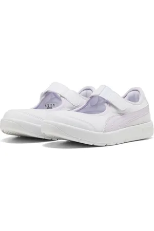 PUMA COURTFLEX V3 Lina V PS, Scarpe da Ginnastica Bambina, White-Lilac Frost, 29 EU
