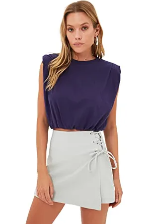 Trendyol Pantaloncini Skort da Donna Basic a Vita Alta, , 68