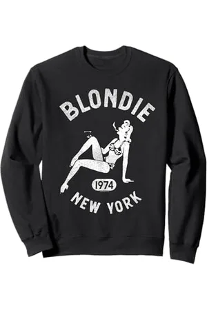 Blond Amsterdam 1974 New York Pin Up Girl Vintage Band Felpa