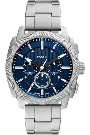 Fossil Machine orologio per uomo, movimento cronografo, con bracciale in acciaio inossiperbile o cinturino in pelle, 44 mm