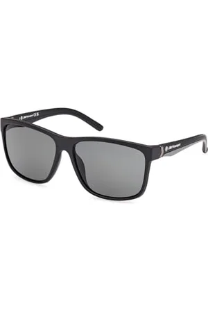BMW BMW M Motorsport BS0042 Occhiali da Sole Uomo, Occhiali da Sole Leggeri, Forma Lente Navigator, Lenti Verde Specchiato