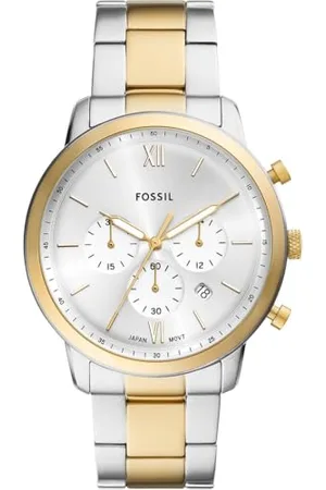 Fossil Neutra orologio per uomo movimento Moonphase multifunzione con bracciale in acciaio o cinturino in pelle, 44 mm