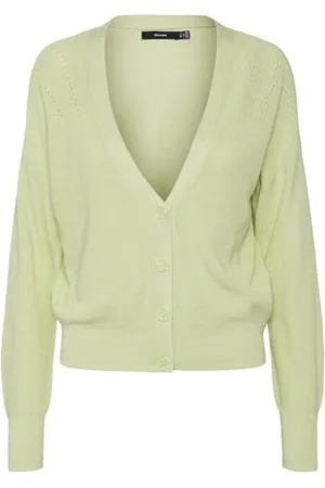 VERO MODA Vmnewlexsun LS Short V-Neck Car Ga Noos Pullover, , XXL Donna