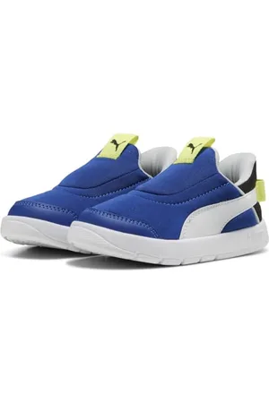 PUMA Courtflex V3 Sliptech Inf, Scarpe da Ginnastica, Vivid Blue White Black, 27 EU