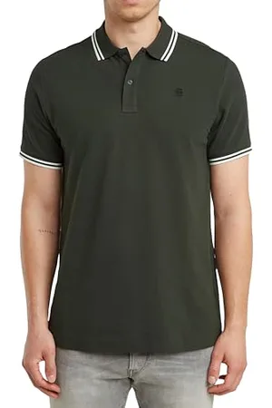 G-Star Dunda Slim Stripe Polo, Polo Uomo, (Asfalt D17127-5864-995), S