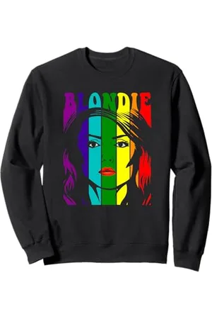 Blond Amsterdam Pride Rainbow Illustration Vintage Band Felpa