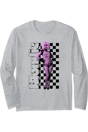 Blond Amsterdam Checkerboard Portrait Vintage Band Maglia a Manica