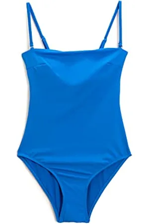 Koton Strapless Swimsuit Spaghetti Adjustable Strappy Padded, Costume Intero da Donna, (602)