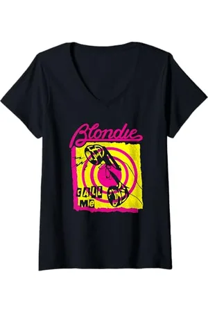 Blond Amsterdam Donna Call Me Colorful Vintage Band Maglietta con Collo a V
