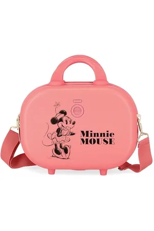 Disney Minnie Happiness Borsa da toilette adattabile con tracolla rosa 29x21x15 cm ABS rigido 9,14 l 2,52 kg