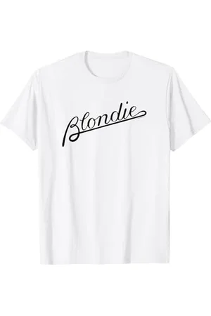 Blond Amsterdam Script Logo Vintage Band Maglietta