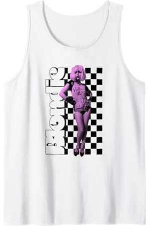 Blond Amsterdam Checkerboard Portrait Vintage Band Canotta