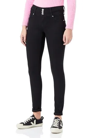 ONLY Onlhella Anemone Wide Wb Mw Skin Dnm Ext, Jeans Donna, , (XS)W x 32L
