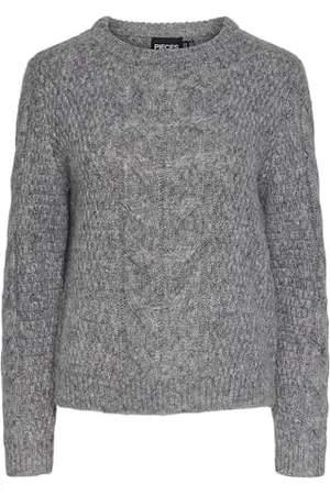 Pieces® Pcnina LS O-Neck Knit Noos BC Maglione Lavorato a Maglia, , L Donna