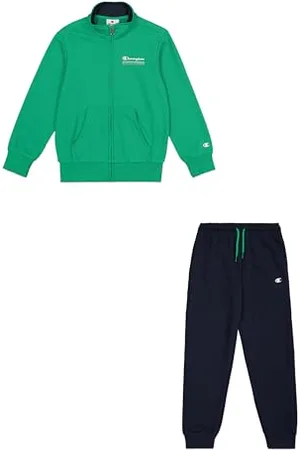 Champion Legacy Boy-Graphic Full Zip Sweatsuit Tuta da Allenamento, (Gs130), 15-16 Anni Bambino