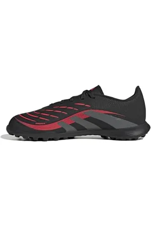 adidas Predator League Turf Football Boots Kids, Scarpe da Calcio, Core Black/Grey Four/Lucid Red, 23 EU