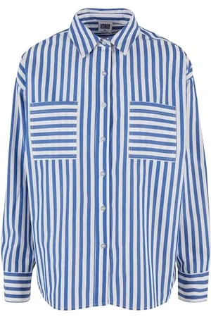 Urban classics Ladies Striped Relaxed Shirt, Camicia Donna,