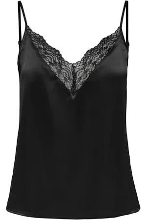 ONLY Onlvictoria SL Lace Mix Singlet Noos Wvn Top, , M Donna