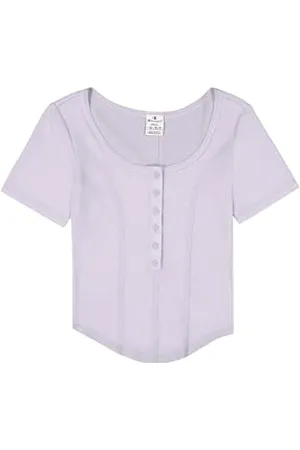 Champion Legacy Emotional Dance W (117437) -Light Cotton/Poly Waffle (140gr) SS Crewneck T-Shirt, (ORP), M Donna