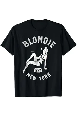 Blond Amsterdam 1974 New York Pin Up Girl Vintage Band Maglietta