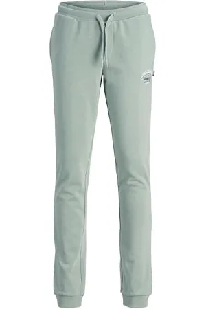 JACK & JONES Jpstelogo Sweatpants 2col 24/25 Noos Jnr Jogging, Iceberg Green, 164 Bambino