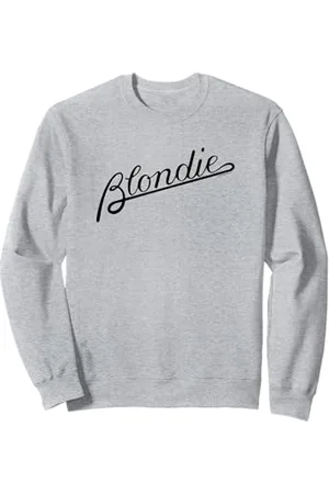 Blond Amsterdam Script Logo Vintage Band Felpa