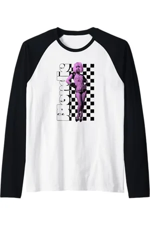 Blond Amsterdam Checkerboard Portrait Vintage Band Maglia con Maniche Raglan
