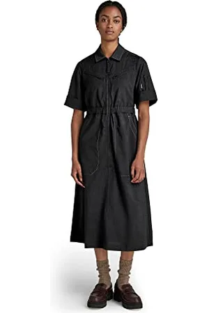 G-Star Donna Flightsuit Holiday Dress, (dk black htr D20649-C914-7293), M