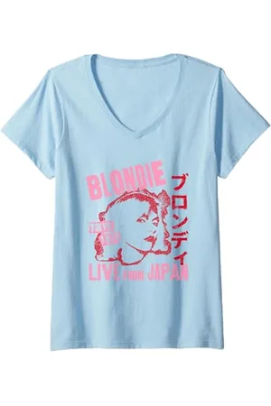 Blond Amsterdam Donna Live from Japan Flyer Vintage Band Maglietta con Collo a V