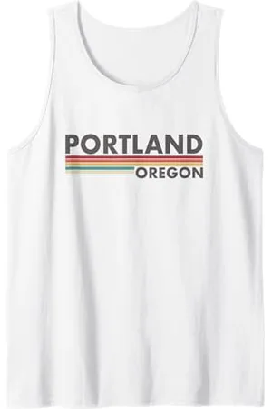 Graphic Club Inc. Portland - Oregon - Vintage / Retro Stripes - Classic Canotta