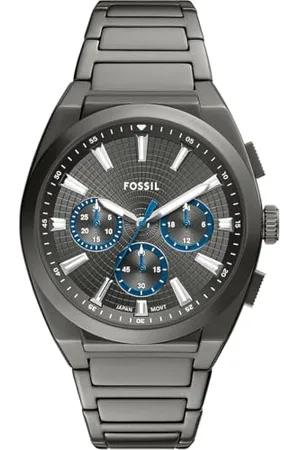 Fossil Everett orologio per uomo, movimento cronografo, con cinturino in acciaio o in pelle, 42 mm