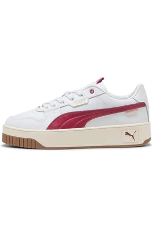 PUMA Carina Street Lux, Scarpe da Ginnastica Donna, White-Port Gold, 40 EU