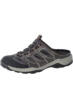 Rieker 8096, Zoccoli Uomo, Grigio (Schwarz/Rauch/Rauch / 00), 46 EU