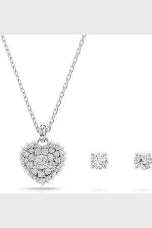 Swarovski Set Hyperbola, Cuore, , Placcato rodio