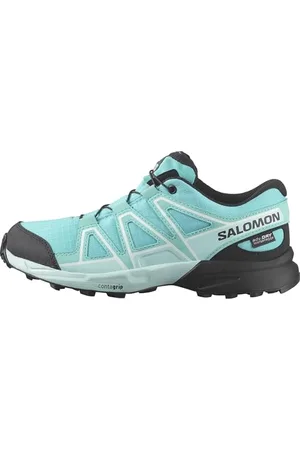 Salomon SPEEDCROSS WATERPROOF, Scarpe Unisex - Bambini e ragazzi, Blue Curacao / Black / Iced Aqua, 32 EU