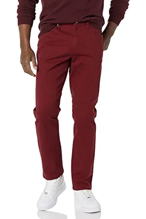 Amazon Pantaloni in Twill Elasticizzati con 5 Tasche e vestibilità Sportiva (Disponibile nelle Taglie Big & Tall) Uomo, , 34W / 34L