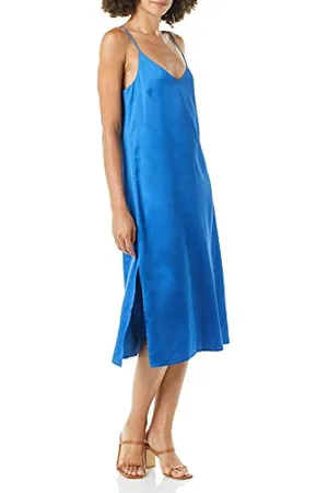 THE DROP Ana Silky - Vestito con scollo a V da Donna, , XL