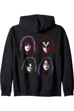 Kiss Iconic Portraits Regalo della musica Felpa con Cappuccio
