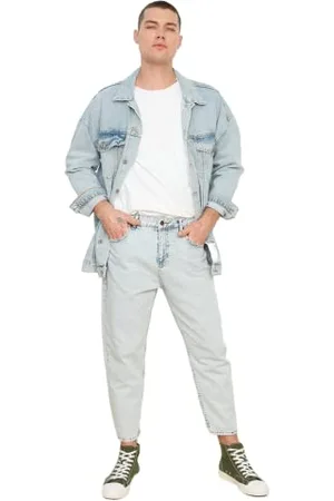 Trendyol Jeans Uomo Vita Normale Rilassati, , 33 W