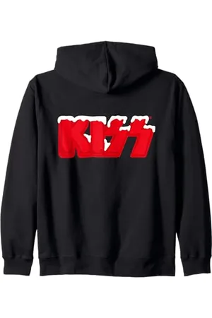 Kiss Logo - Iconico gruppo musicale rock Felpa con Cappuccio