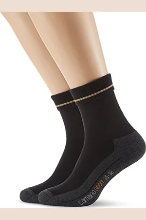 Camano 5942 Calze Sportive, (Schwarz (Black 5), (Taglia Produttore: 35/38) (Pacco da 2) Uomo