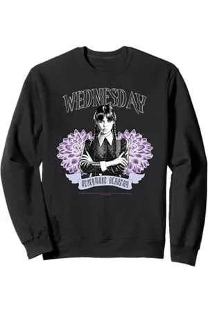 Wednesday Nevermore Academy Blooming Flowers Portrait Felpa