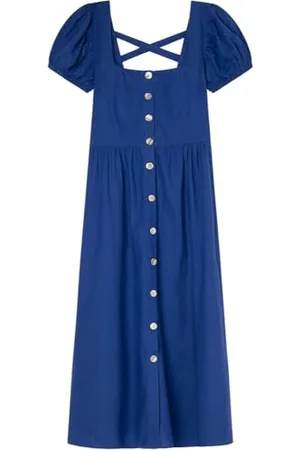 Springfield SPRINGFILED Vestido Midi Botones Cruce Espalda Vestito, , 40 Donna