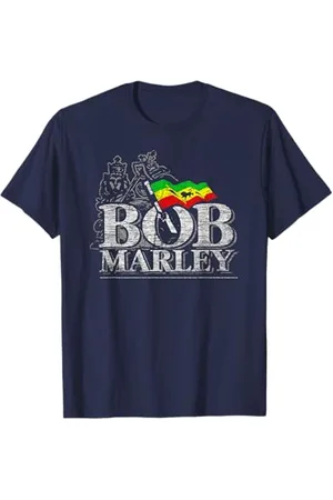 Bob Marley Musica Iconica Reggae Stile Old School Stampa Maglietta